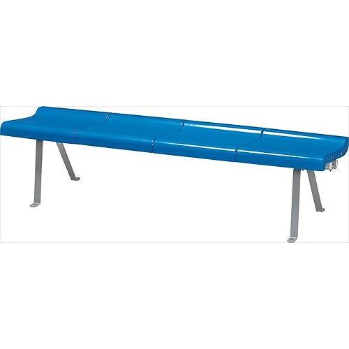 FRPパブリックベンチ 4人掛けタイプ 4人掛 背なし [KF-5002blue] ブルー モリマー...