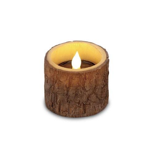 ソーラーガーデンライト Kanto カント 切り株 [KL-10415] ソーラーパネル付で自動充電...