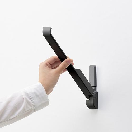 室内壁面取付け fuu ブラック 物干し竿 [NS-IMCA01-BK] オシャレ 部屋干し インテ...