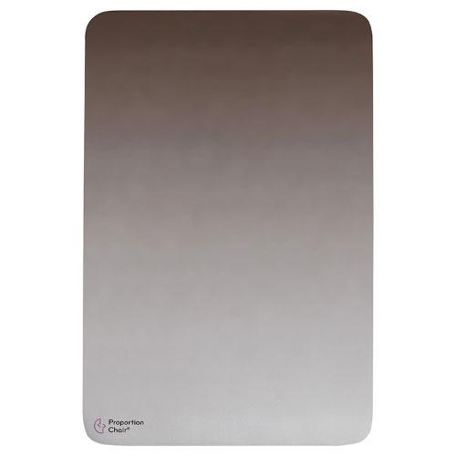 プロポーションチェアマット 幅60×奥行90cm ブラウン 完成品 手洗い洗濯可能 床暖房対応 [6...