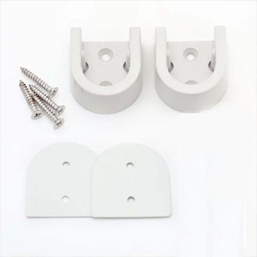 ランドリーパイプブラケットセット（2ヶ1セット） 樹脂製 [R22-01] リラインス RELIAN...