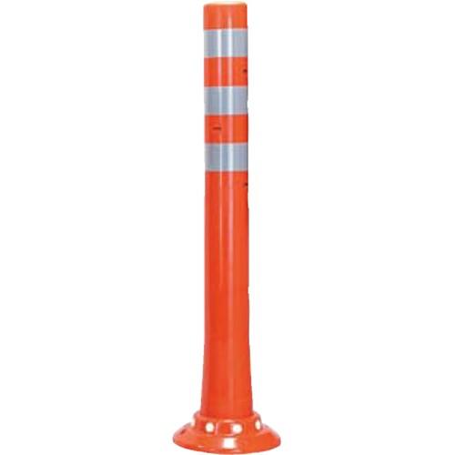 ガードコーン φ80,台座径φ200×H800mm カラー:オレンジ [RBSC-80(R)] サン...