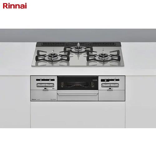 ビルトインガスコンロ センス リンナイ[RS31W36T2RVW]横幅60cm 水無し両面焼グリル ...