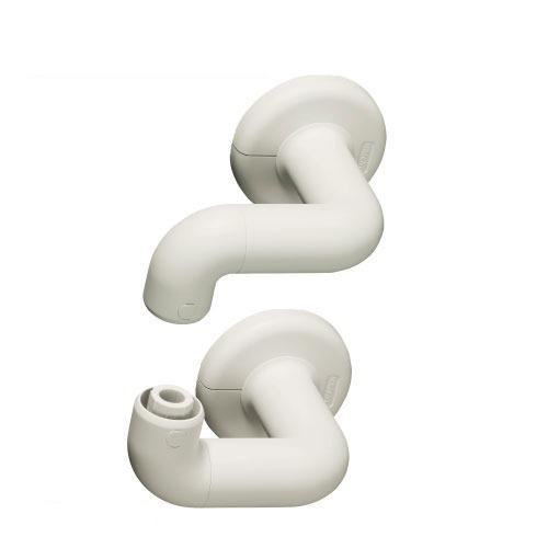 水まわり用手すり BAUHAUS 32ソフトアクアレール オフセットブラケット 上下セット マツ六 ...