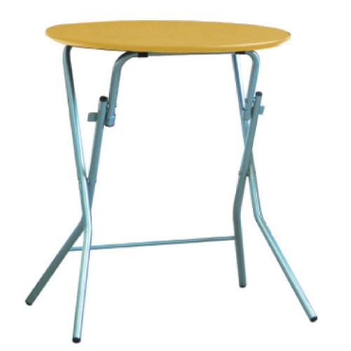 スタンドタッチテーブル 丸60cm  ナチュラル/シルバー [SB-60TA] 机 ルネセイコウ メ...