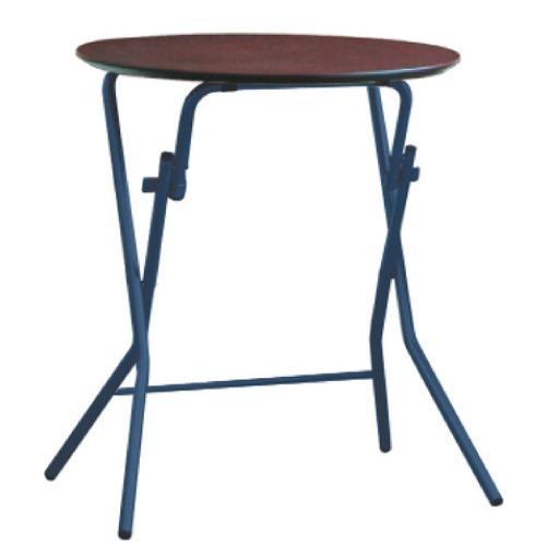 スタンドタッチテーブル 丸60cm  ダークブラウン/ブラック [SB-60TD] 机 ルネセイコウ...