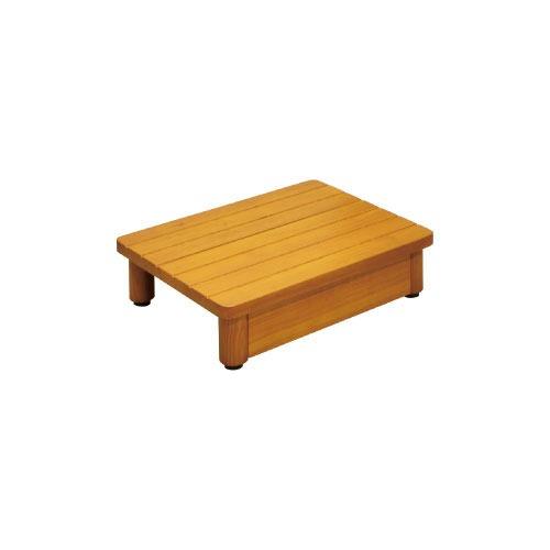 玄関用 木製踏台 マツ六 [SD450-150] W450×H150~160×D350mm ミディア...