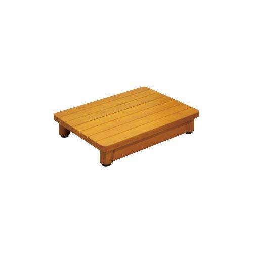 玄関用 木製踏台 マツ六 [SD450-90] W450×H90~100×D350mm ミディアムオ...