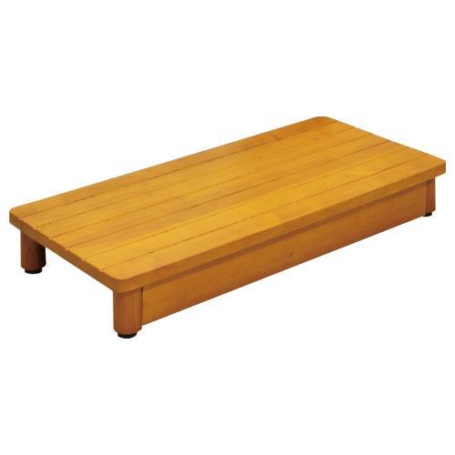 玄関用 木製踏台 マツ六 [SD750-120] W750×H120~130×D350mm ミディア...