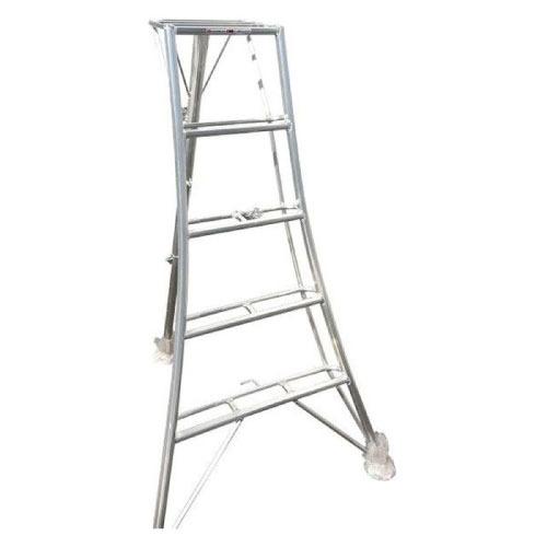 アルミ園芸三脚 足掛け付き 5尺タイプ [SIN-05] 最大使用重量100kg 軽量な道具を引掛け...