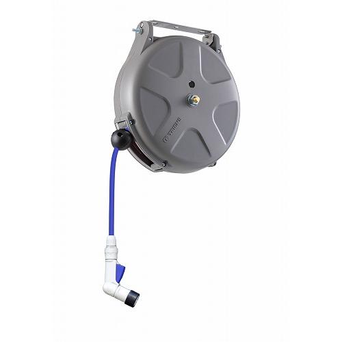 散水リール 内径7.5mm×10m [SVS-810WA] グレー 水やり・洗車 自動巻取り 耐候カ...