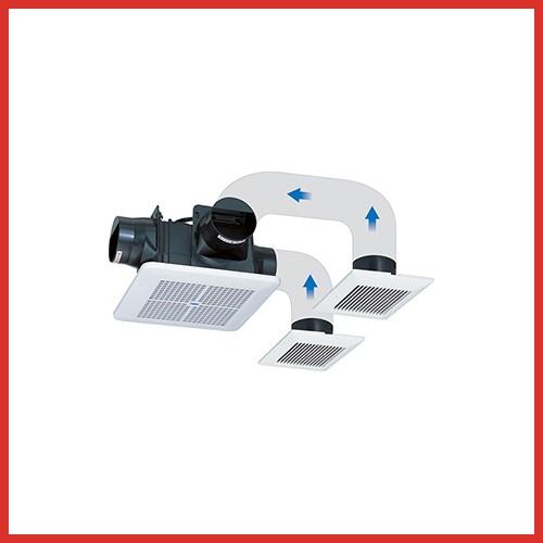 天井用換気扇 3室同時換気 標準タイプ シロッコファン [TK-225R3L] 24時間換気対応 格...