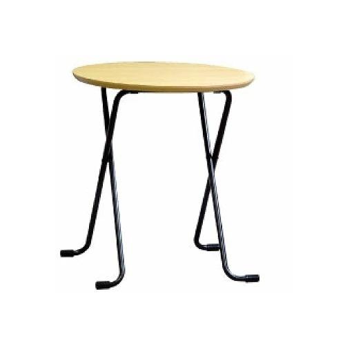 テーブル 丸  ナチュラル/ブラック [W-63T] 机 ルネセイコウ メーカー直送