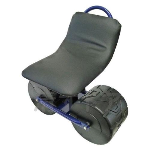 腰掛台車 ガーデンチェアーDX 耐荷重約80kg [XC-1] 極太タイヤで安定 約470×255×...