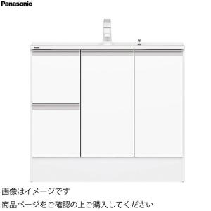 洗面化粧台 シーラインスリムD450 幅900mm 引出し 標準カウンター パナソニック Panasonic [XGQC90D4HK□□] 下台のみ