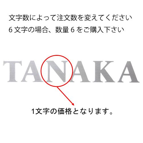 表札 切文字 書体フリータイプ [XP-2] ヘアライン 1文字ごとの価格 美濃クラフト   メーカ...