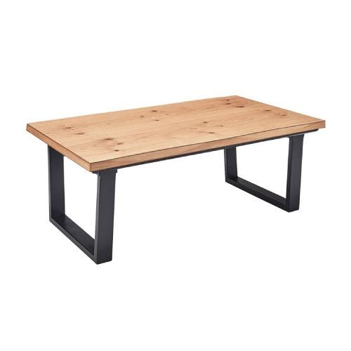 こたつテーブル リビングコタツ 105×60cm 長方形 [ZEK-1051E(NA)] 天然木突板...