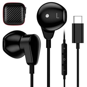 タイプ c イヤホン 有線マイク付き USB Cイヤホン ipadpro/Air/Mini/Macbook/Samsung Galaxy S