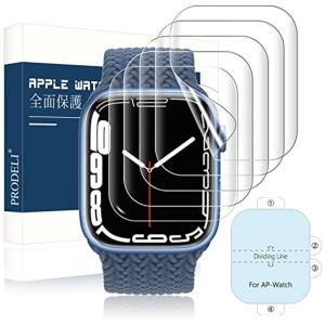 2021改良モデル * 5枚入りApple Watch 41mm/ 40mm 用 フィルム 対応Series 7/6/5/4/SE TPU素