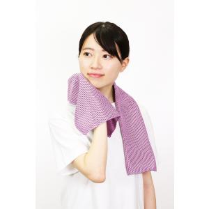 熱中症 冷却 クール冷感タオル ピンクの詳細画像2
