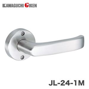 川口技研 空錠 JレバーハンドルNo.24/JL-24-1M-TN/丸座空錠/塗装ニッケル