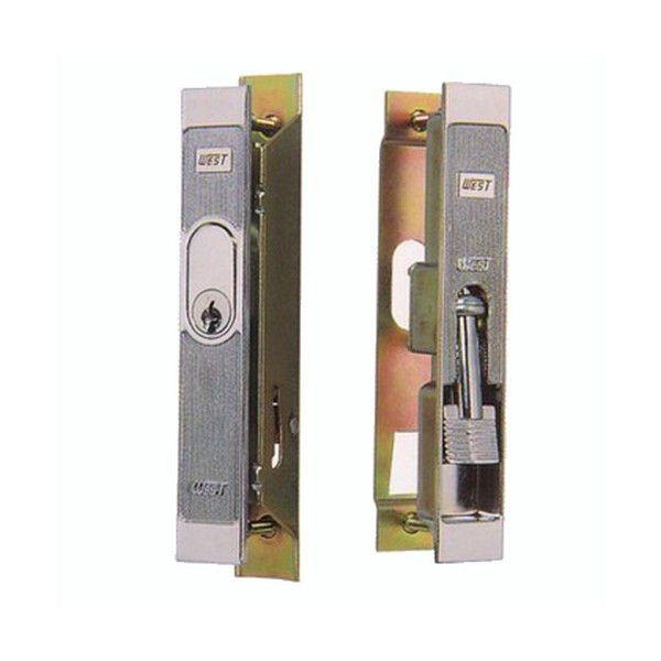 WEST ウエスト 引き違い錠 引戸錠 304-S0305-SC シルバー YKK 神鋼 他用 Kシ...