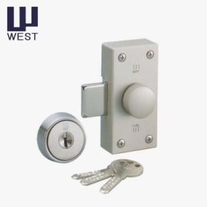 WEST ウエスト 554 面付け 補助錠 916リプレイスシリンダー 後付け