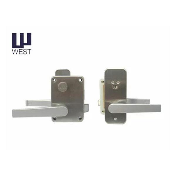 WEST ウエスト 面付箱錠 アクト錠 レバーセット 917 ディンプル ハンドル ドアノブ 高性能...
