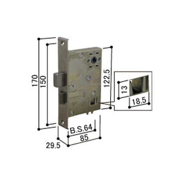 YKKap 錠ケース PRONT 美和ロック製 フロント刻印 PESP YS HHJ-0602型 シ...