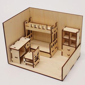 わたしの部屋組立キット　二段ベッド付き / 動画有/