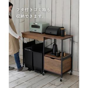レンジ台 ゴミ箱上ラック コンセント付き キャ...の詳細画像4