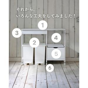 レンジ台 ゴミ箱上ラック コンセント付き キャ...の詳細画像5