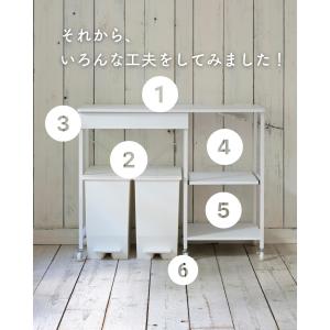 レンジ台 ゴミ箱上ラック 引き出し付き コンセ...の詳細画像5