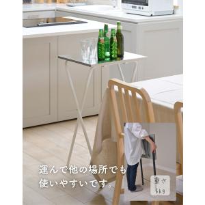 サイドテーブル 折りたたみテーブル キッチン ...の詳細画像4