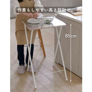 サイドテーブル 折りたたみテーブル キッチン ...の詳細画像5