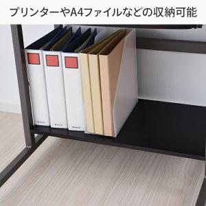 パソコンデスク 収納棚 スライド棚 省スペース...の詳細画像4