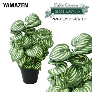 フェイクグリーン ペペロミア・アルギレイア 高さ45cm FG-PREIA45 人工 グリーン 観葉植物 フェイク 造花 植物 緑 鉢植え リアル ナチュラル インテリア｜e-kurashi