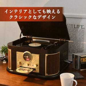 マルチレコードプレーヤー リモコン付き CD ...の詳細画像3