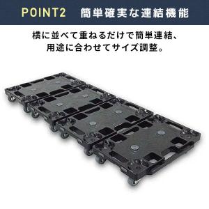 連結平台車 コンパクトドーリー 積載荷重120...の詳細画像3