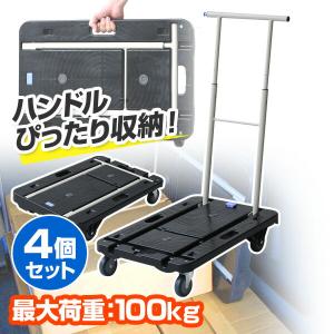 コンパクトキャリー (積載荷重100kg) CC-211K ブラック 台車