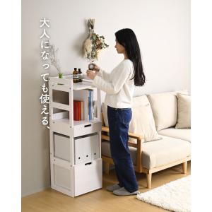ランドセルラック パイン材 A4対応 絵本 本...の詳細画像3