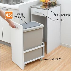 ゴミ箱 キッチンラック 一体型 ダストボックス...の詳細画像2