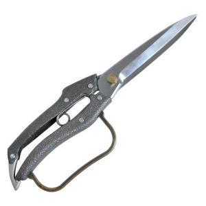 おの義刃物 本革巻シリーズ TS132 片手刈込鋏 ガード付 金止 270mm TS