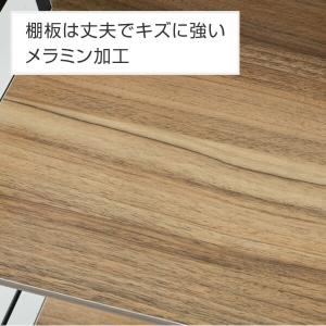 収納ラック キャスター付き 2段 ワゴン スリ...の詳細画像4