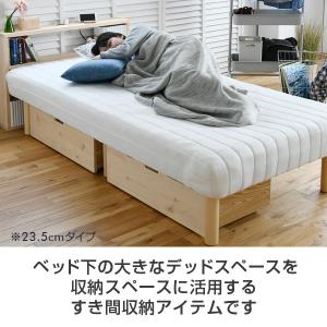 収納ボックス ベッド下 2個組 高さ23.5 ...の詳細画像2