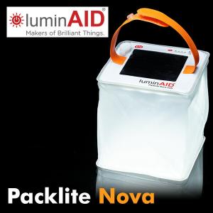 Packlite Nova パックライト ノバ ルミン エイド ソーラー充電式 防水LEDランタン LUM-PLNVB 1000mAh ランタン 多機能ランタン LEDライト｜e-kurashi