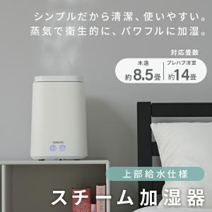 加湿器 スチーム式 山善 卓上 小型 スチーム...の詳細画像4