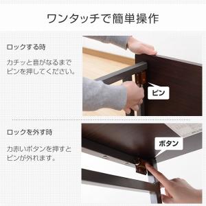 折りたたみテーブル キャスター付き VMPD-...の詳細画像5