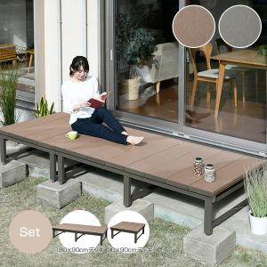 ウッドデッキ 人工木 DIY 人工木材 セット (幅270×奥行90cmタイプ) 1890＆9090