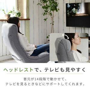 座椅子 おしゃれ ハイバック 回転 リクライニ...の詳細画像4